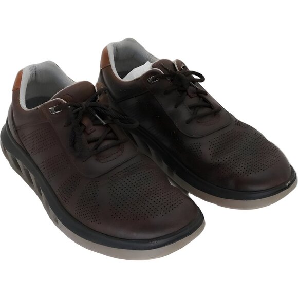 Johnston & Murphy Activa brown leather casual sneakers men 10.5M - Picture 4 of 6